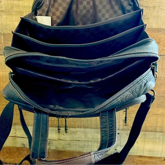 Vintage Samsonite Genuine Leather Portfolio/Briefcase/Laptop Messenger Bag - Picture 12 of 15